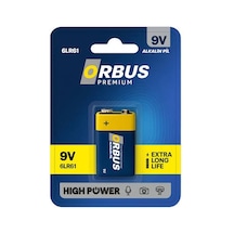 Orbus Premium 6lr61 9v Alkalin Blok Pil - 10'lu Kutu