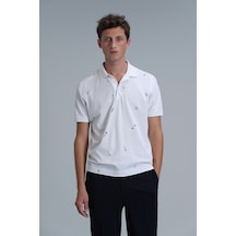 Lufian Erkek Pascal Smart Polo T-shirt 111040170 Beyaz