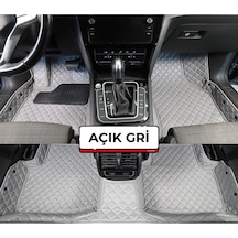 Mercedes E Serisi W213 2016-2021 Açık Gri 8d Premium Tam Kaplama Havuzlu Deri Oto Paspas