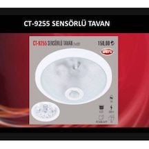 Ct-9255 Sensörlü Tavan Armatür Beyaz