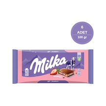 Milka Çilekli Yoğurtlu Tablet Çikolata 6 x 100 G