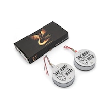 Ahmet Otomotiv 2 Adet King Of The Road Ayna Altı Küpe 12v-24v Kırmızı-beyaz