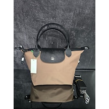 Gesshop Kadın Su Geçirmez Omuz Çanta Bej