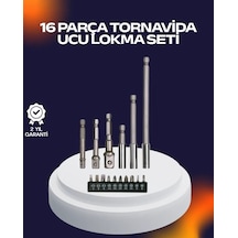 16 Parça Usta İşçilik Bits Takımı Vida Sökme Takma Set 35509037