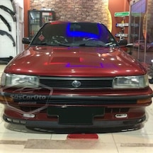 Toyota Corolla 1987-1992 Fındık Kasa Uyumlu Üniversal Laguna Lip Esnek Ön Lip 2 Parça Tampon Altı Dil Karlık Ön Ek 00 Şüscaroto Aksesuar