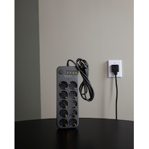 10 Çıkışlı Usb Type-c Grup Priz 2m 2500w Uczzz10lupriz-5 2