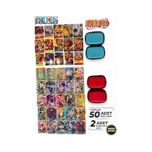 Cantex Tech One Piece Ve Naruto Oyun Kartı Özel Seri 25 Naruto Özel Seri - 25 Özel Seri One Piece Kart + Çanta