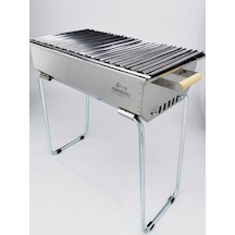 Mizan Marina Grill XL Krom Mangal 35 x 70 CM