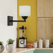 Minel Siyah Banyo Aplik Siyah