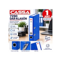 7290 Mavi Dar Klasör A4 Tekli