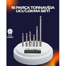 16 Parça Usta İşçilik Bits Takımı Vida Sökme Takma Set - Lisinya