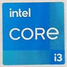 OEM intel CORE i3 11.ci ve 12.ci Nesil Sticker Etiket D80
