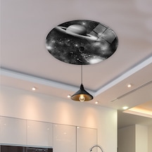 Galaksi Desen - Beyaz - Siyah