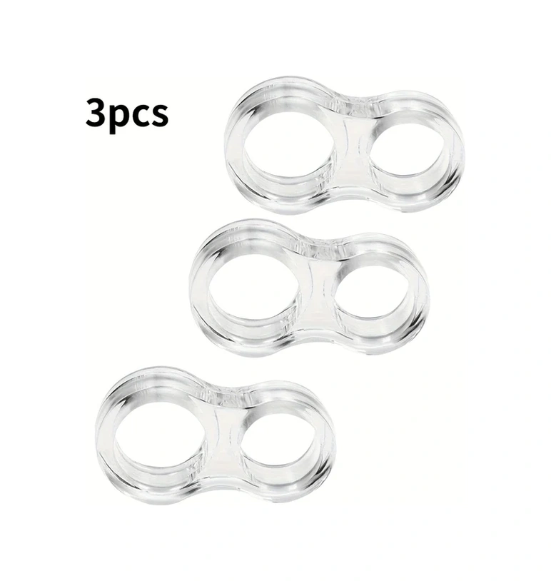 Chuangyinshop 3 Adet Şeffaf Silikon Kapı Stoperı - Darbe Emici Kapı Koruyucu Şeffaf