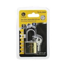 Tudor Td-sl25mm Vakumlu 25mm Sarı Uzun Kancalı Asma Kilit- 12'li Paket Diğer