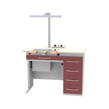 Dental laboratuvar çalışma masası Beyaz