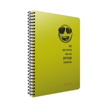 Gıpta Spiralli Plastik Kapak Defter Real A4 80 Yp Çizgili Çok Renkli