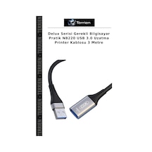 Delux Serisi Gerekli Bilgisayar Pratik Nb220 Usb 3.0 Uzatma Printer Kablosu 3 Metre