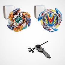 Beyblade Burst Set 2 Beyblade 1 Fırlatıcı - B-122 Geist Fafnir, B-104 Booster Winning
