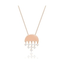 Diamond Line-Gülaylar - Pembe Altın 14 Ayar Koleksiyon Kolye 484743252