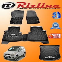 Ford Kuga 3D Paspas + Bagaj Havuzu 2008-2012 Arası Set Rizline N11.6613