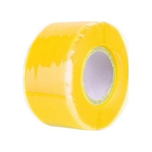 Sarı Süper Güçlü Su Geçirmez Bant Sızıntıları Durdurur Mühür Onarım Bandı Performansı Kendiliğinden Akan Silikon Bant Yapışkan Yalıtım Koli Bantları
