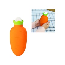 Havuç Şeklindeki Silikon Su Enjeksiyonu Ilık Su Torbası Kış Sızdırmaz Ve Patlamaya Dayanıklı El Isıtıcı Turuncu