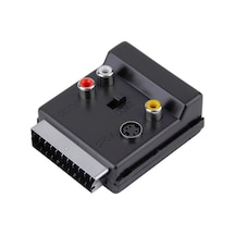 4816 Scart To Rca Tos Av Skart Çevirici Dönüştürücü S-video Adaptör
