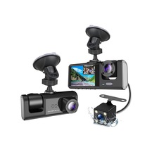 Daytona A98 Balckbox Dvr Wifi Full Hd 1080p 3 Kameralı Araç İçi Güvenlik Kamerası + Park Modu Kablosu Ön-arka-i