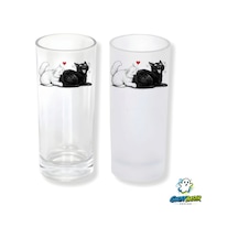 Kedili Buzlu / Buzsuz Seçenekli Rakı Bardağı 1 Adet Şık Sunum Bardağı 0287