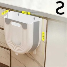 Maoyaya Mutfak Katlanır Asılı Çöp Kovası - Ev Banyo Dolabı Duvara Monte, Çok Renkli Çok Renkli