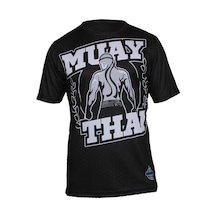 Dosmai Dijital Baskılı Muay Thai Spor T-shirt Siyah Mtt118