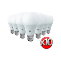 Ayrex Günsan 10'lu Led Ampul 9w Gün Işığı E27 4000k 220-240v Genel