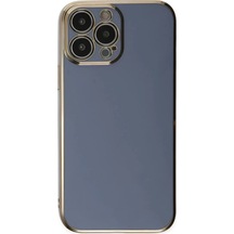 Newface Apple Apple iPhone Uyumlu  15 Pro Max Kılıf Volet Silikon - Mavi