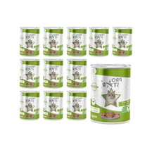 Yetişkin Kediler İçin Kuzulu Konserve Pate 400 Gr X 12 Adet