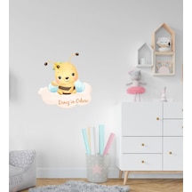 Kişiye Özel Sevimli Arı Tasarımlı Çocuk Odası Duvar Sticker-2