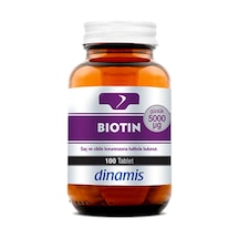 Dinamis Biotin 5000 Takviye Edici Gıda 100 Tablet Dinamis Biotin 5000 Takviye Edici Gıda 100 Tablet