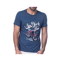 Scorp Graphics New York Rider Baskılı Erkek Tişört