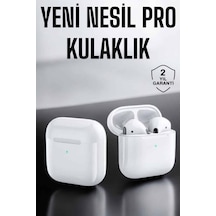 Yeni Nesil Pro Bluetooth Kulaklık Uzun Pil Ömrü Beyaz Diğer