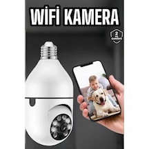 Güvenlik - 579 - Kamerası Wifi Kamera Duylu Ev Kamerası Wifi - Csmo-tex - Bağlantılı Dönebilen