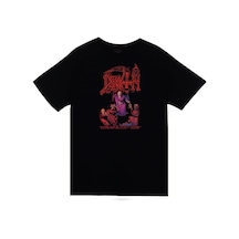 Death - Müzik - Grubu Baskılı Unisex %100 Pamuk Siyah T-shirt SIYAH