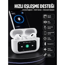 Mey İthalat Dokunmatik Ekranlı Anc/enc Yeni Nesil Pro Bluetooth Kulaklık Dokunmatik Ekran Yeni Nesil Belirtilmemis