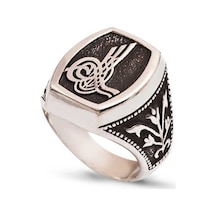 Gumush 551168903 Gümüş Tuğralı Erkek Yüzük