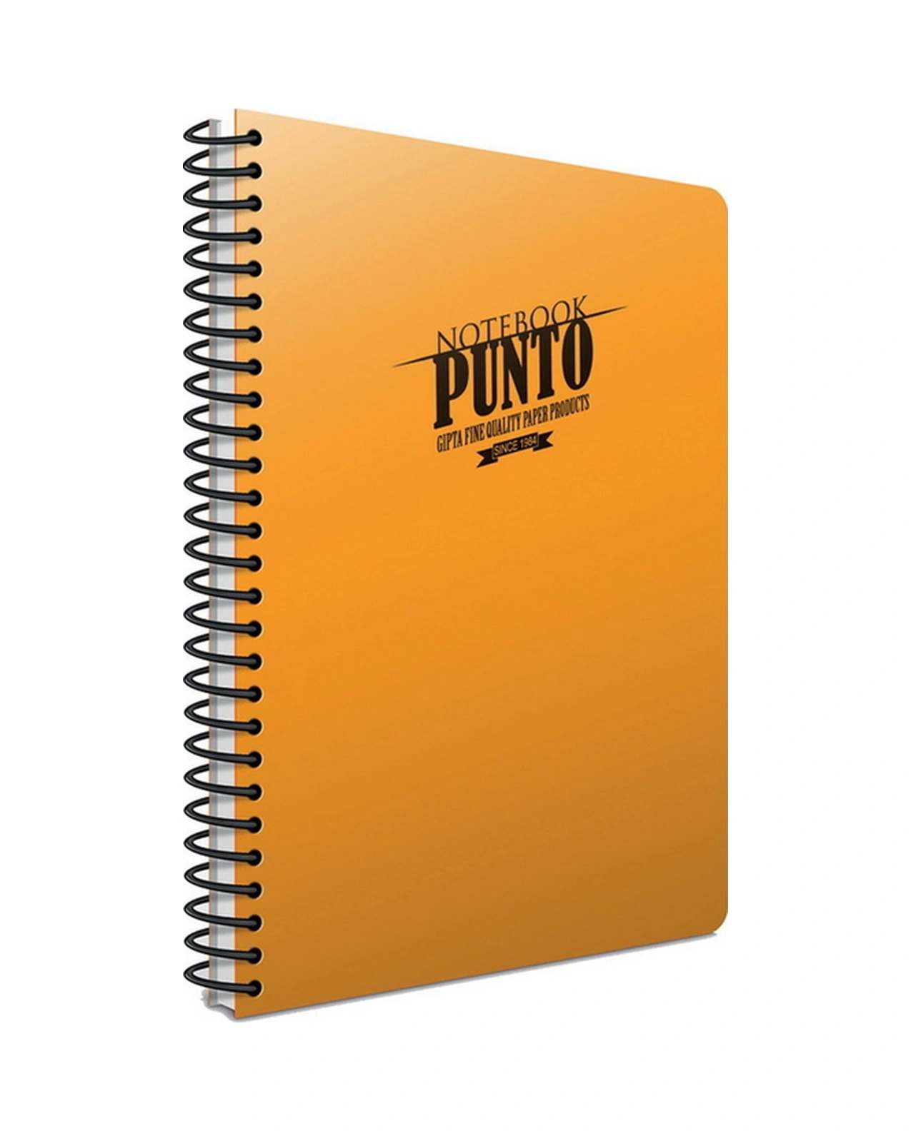 Punto A4 40 Yaprak Plastik Kapak Spiralli Defter 6530 Çizgili Turuncu Turuncu