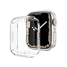 Microsonic Apple Uyumlu  Watch Series 8 45mm Kılıf 360 Full Round Soft Silicone