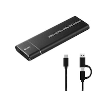 Reedark Usb3.1 - Nvme Sabit Disk Kutusu Nvme Protokolü SSD - Typec Adaptör Kartı Nvme - Type-c Sabit Disk Kutusu Çift Amaçlı Siyah