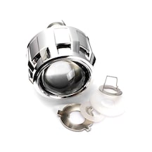 Jms 2.5" Hıd Bi-Xenon H1 H4 H7 Ampul Projektör Lens Örtüsü Ön Işık