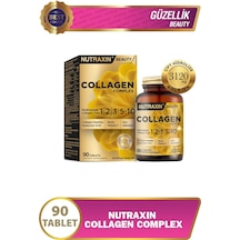 Nutraxin Collagen Beauty Complex 90 Tbl - Hidrolize Tip 1, 2, 3, 5, 10, Biotin, Zinc, Bakır, Hya, Selenyum
