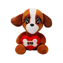 Mey İthalat 3183 Kalpli Peluş Köpek 30 Cm