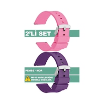 Tcl Movetime Mt42 Mt42x Mt43 Mt46 Family - Slazenger Sl-09 Serileriyle Uyumlu Akıllı Çocuk Saati Kordonu 2'li Set Çok Renkli